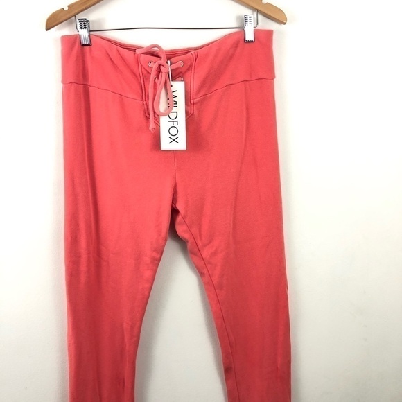 Wildfox Salmon Laced Skinny Lounge Joggers XL - Picture 5 of 8